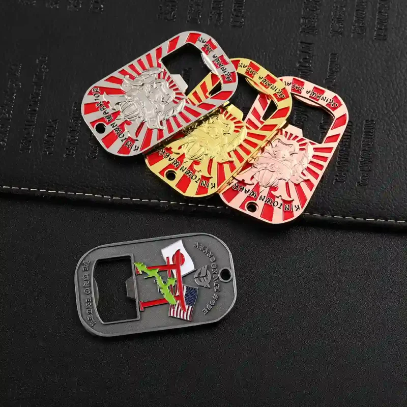 3562-8-3D Apribottiglie in lega di zinco smaltata