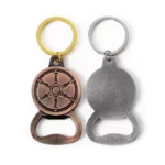 2101-3-3D Relieve Timón de Barco Plata Antigua Rojo Cobre Antiguo Abrebotellas