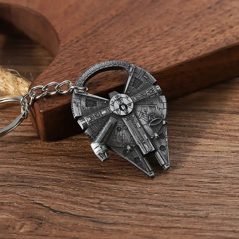 2175-7-Chaveiro de prata da nave espacial Sncient