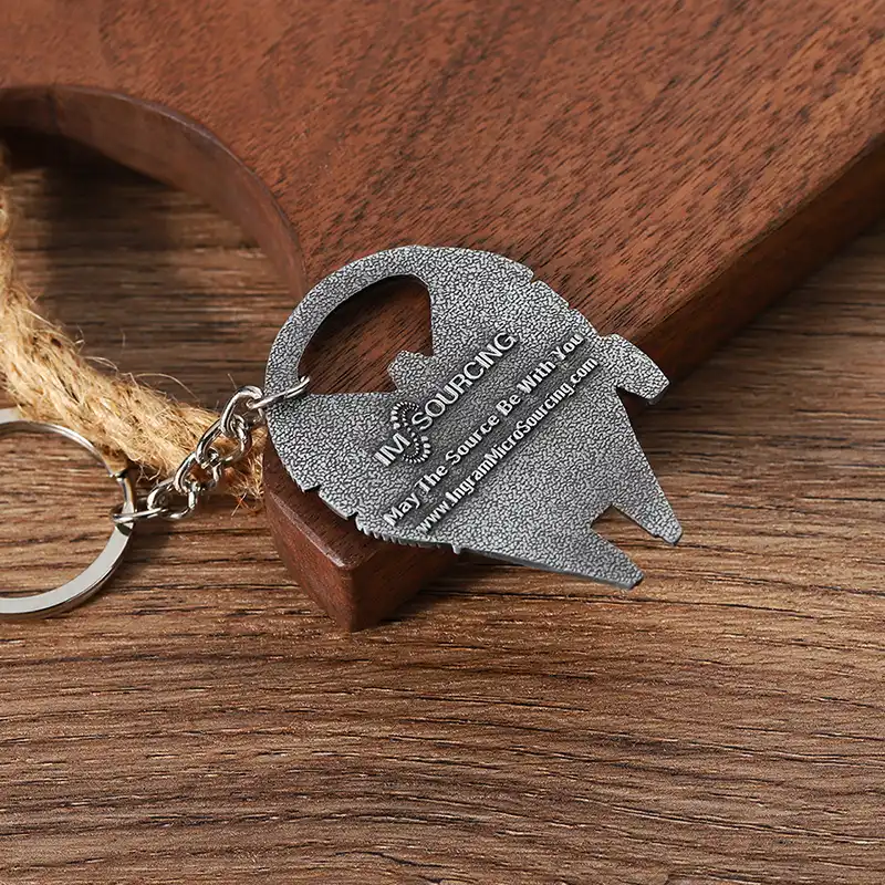 2175-8-Chaveiro de prata da nave espacial Sncient