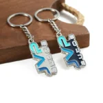 2372-2-JVP porte-clés peint concave multicolore