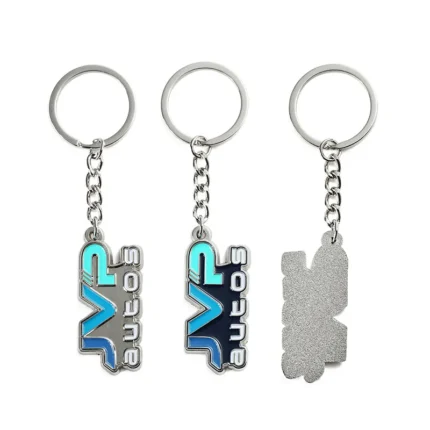 2372-6-JVP multi-color concave painted keychain