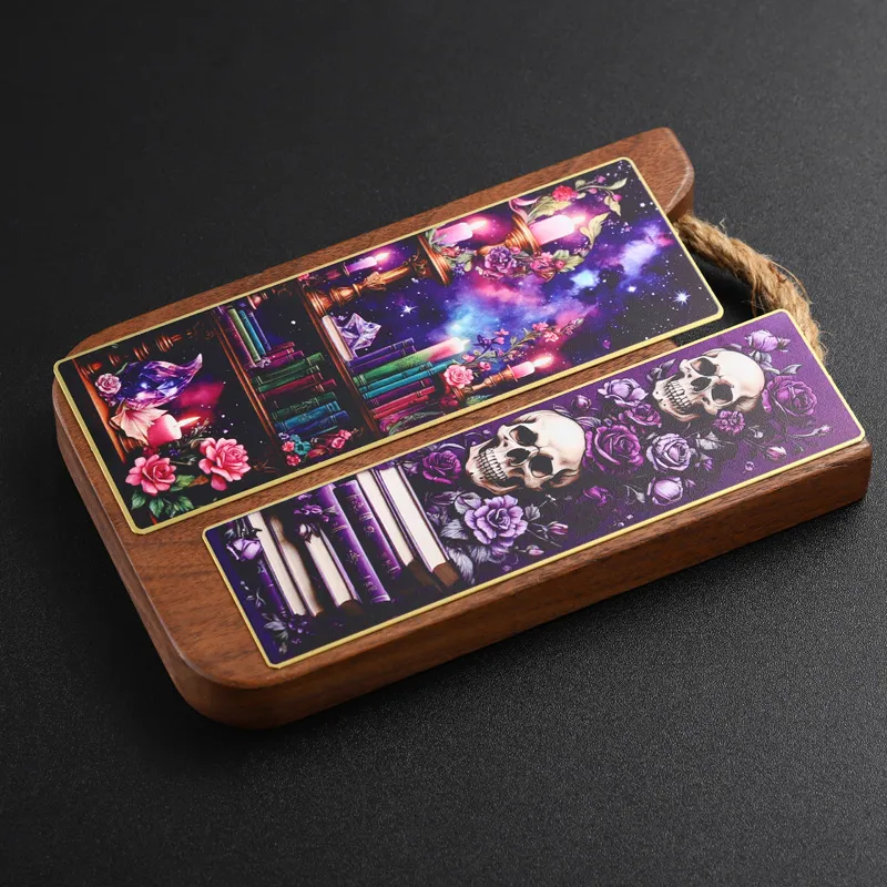 3009-7-UV 印刷花朵梦想书架尺书签