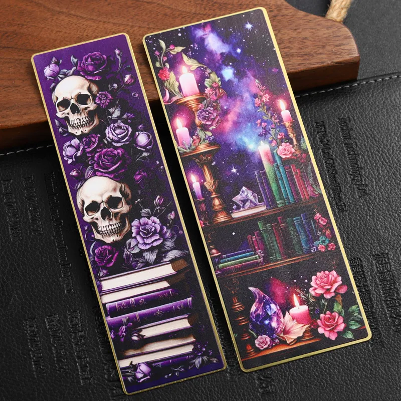 3009-8-UV 印刷花朵梦想书架尺书签