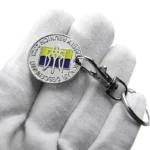 2152-4-皇冠图案汽车珐琅银令牌扣