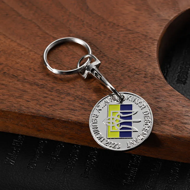 2152-7-皇冠图案汽车珐琅银令牌扣