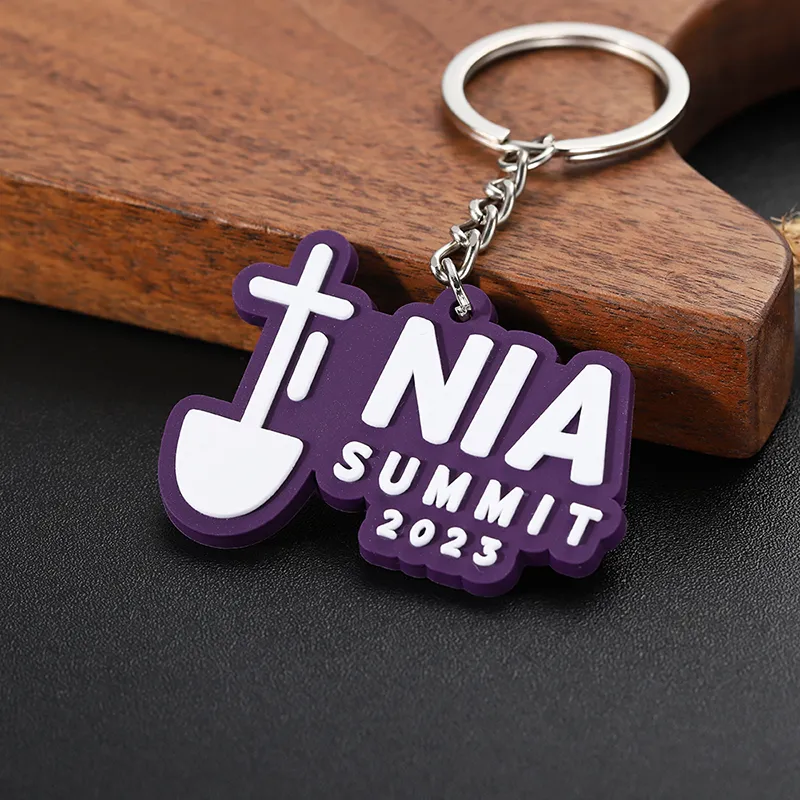 2452-7-Nomi di lettere irregolariPortachiavi in PVC personalizzato