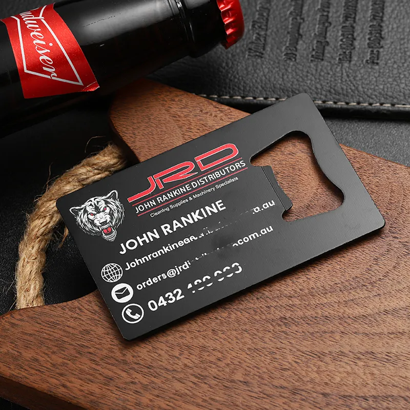 3442-8-Carte magnetiche spray di colore nero apribottiglie in acciaio inox