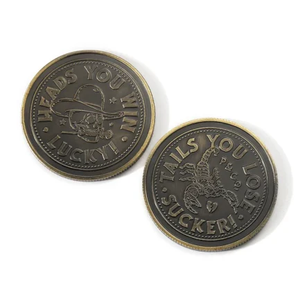 2518-6-Cowboy Scorpion Blue Bronze Commemorative Coin