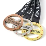 1429-3-Gymnastique peinture de cuisson concave évidée médaille d'or, d'argent, de bronze