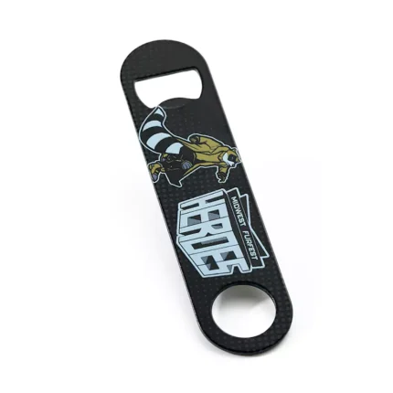 3401-4-Stainless steel black color spray MFF long strip bottle opener