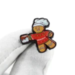 1605-2- Alien Cute Chef Badge imprimé aux UV