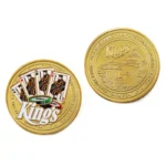 2519-1-Moneta commemorativa con carta da gioco dipinta a spruzzo e smalto morbido