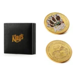 2519-3-Moneta commemorativa con carta da gioco dipinta a spruzzo e smalto morbido