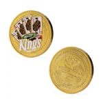 2519-4-Moneta commemorativa con carta da gioco dipinta a spruzzo in smalto morbido