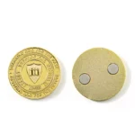 3693-2-Imã de geladeira com imitação de ouro por galvanoplastia pura em relevo