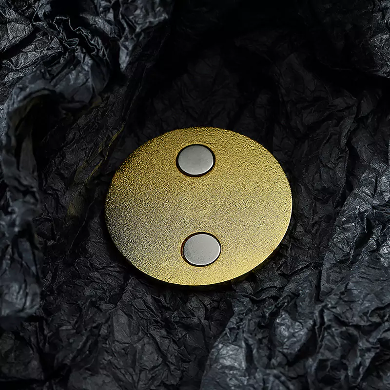 3693-7-Imã de geladeira com imitação de ouro por galvanoplastia pura em relevo