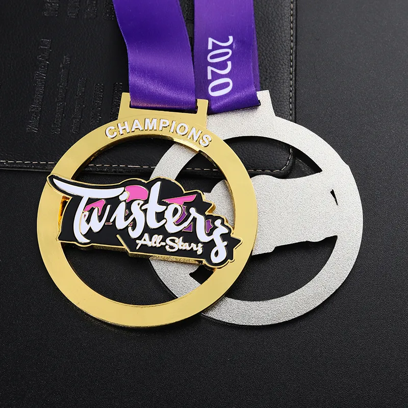 1426-7-Softness competition hollow gold and silver medal