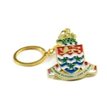 2337-1-Portachiavi con testo irregolare dipinto d'oro