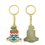 2337-2-Portachiavi con testo irregolare dipinto in oro