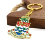 2337-3-Portachiavi con testo irregolare dipinto in oro