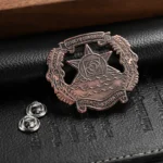 1664-5-Red Antique Copper Die-Casting Pin