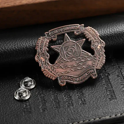 1664-5-Red Antique Copper Die-Casting Pin