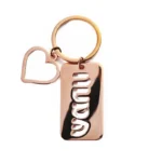 2359-1 - Брелок из нержавеющей стали цвета розового золота