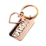 2359-2 - Брелок из нержавеющей стали цвета розового золота