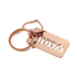 2359-4 - Брелок из нержавеющей стали цвета розового золота