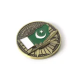 2515-3 - Moeda de desafio da Força Aérea do Paquistão com pintura 3D armada