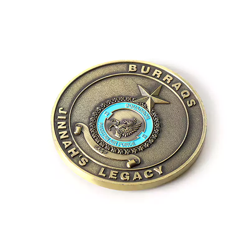 2515-4-Pakistani Air Force Armed 3D Painted Challenge Coin