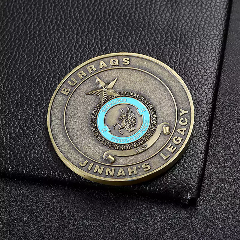 2515-9 - Moeda de desafio da Força Aérea do Paquistão com pintura 3D armada