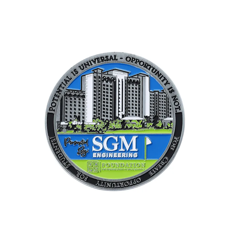 2522-4-SGM Engineering Moneta commemorativa del 25° anniversario del golf