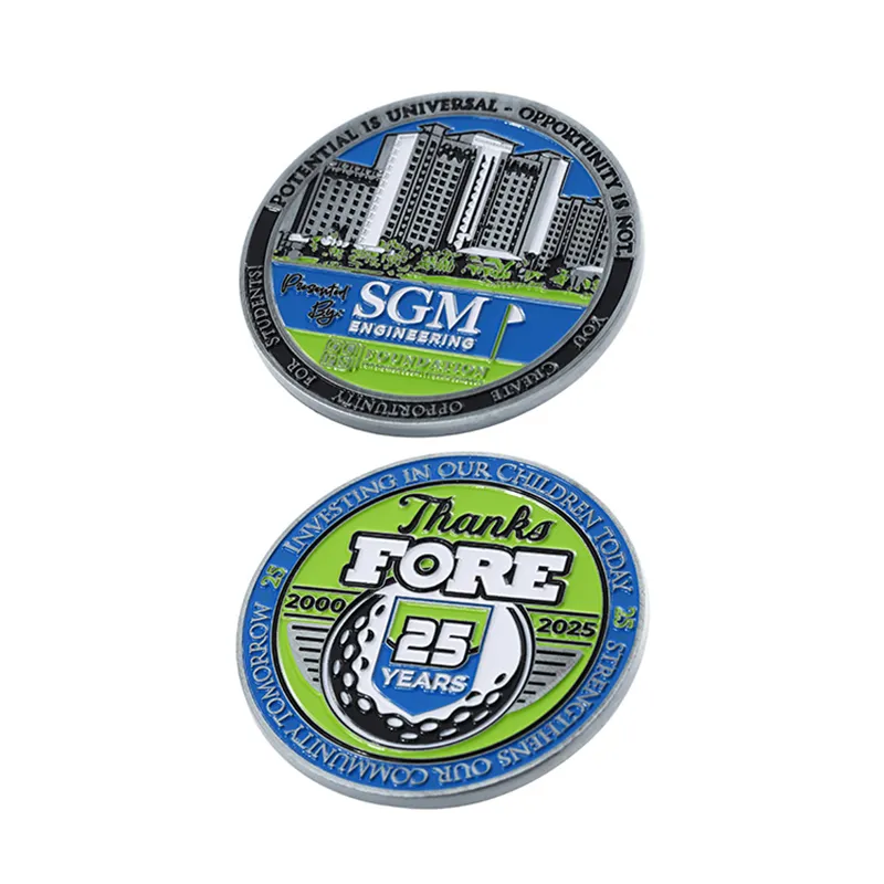 2522-5-SGM Engineering - Moneta commemorativa del 25° Anniversario del Golf