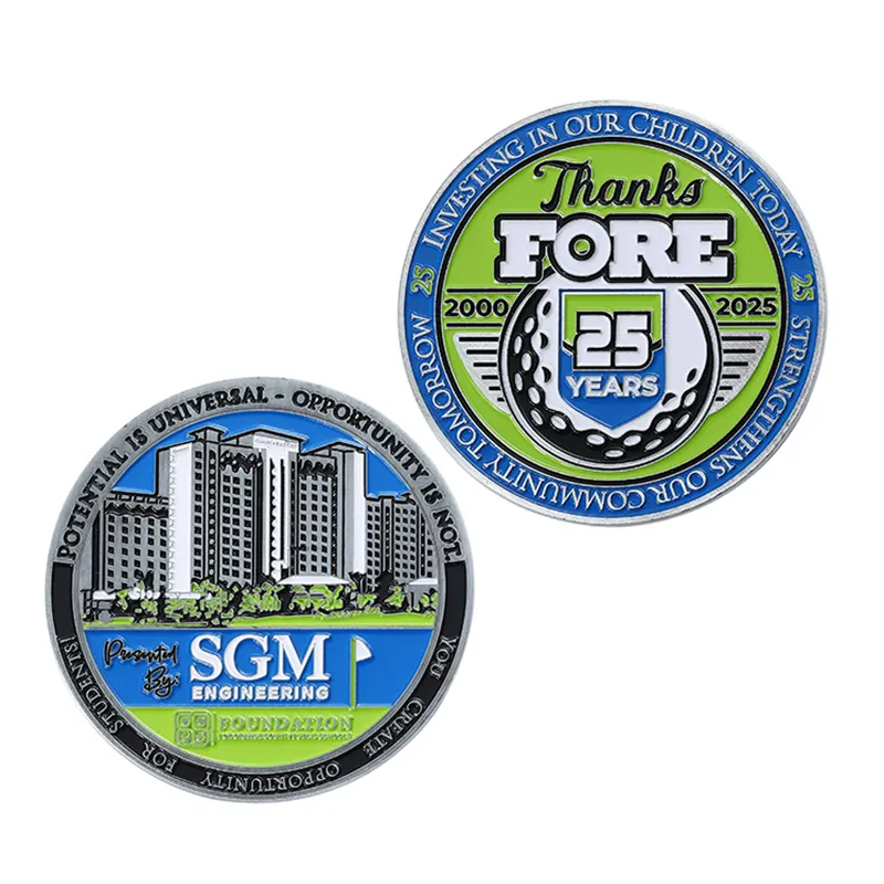 2522-7-SGM Engineering 25th Anniversary Golf Commemorative Coin