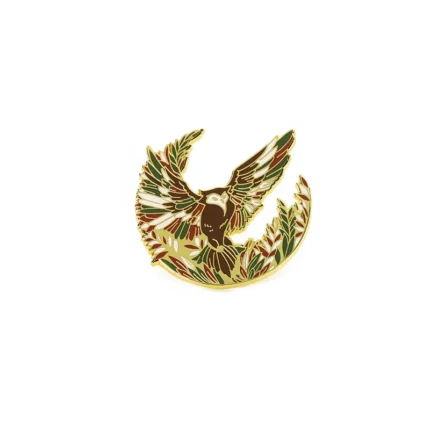 1705-10-Exquisite gilded animal badges