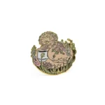 1705-8 - Exquisitos emblemas de animais dourados