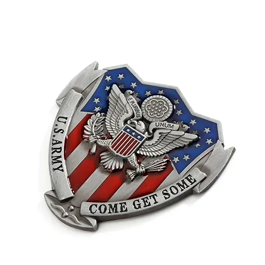 5653-10-United States Military Commemorative Shield-shaped Insignia