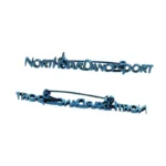 1570-2-North Star Dancing Sports Spilla a forma di lettera blu