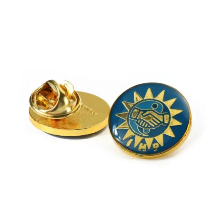 1912-1-Design Logo Gold Metal Custom Enamel Pins